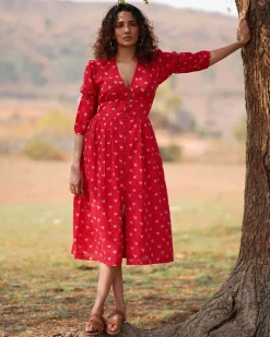 Dil Se Re Handblock Printed Cotton Dress