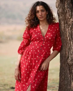 Dil Se Re Handblock Printed Cotton Dress