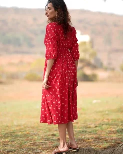 Dil Se Re Handblock Printed Cotton Dress