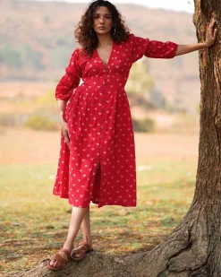 Dil Se Re Handblock Printed Cotton Dress