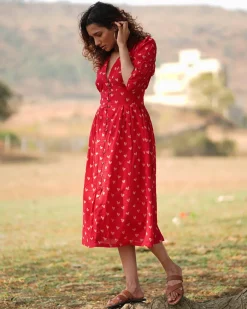 Dil Se Re Handblock Printed Cotton Dress