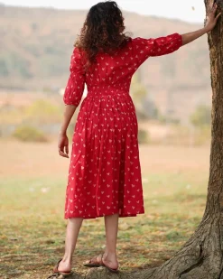 Dil Se Re Handblock Printed Cotton Dress