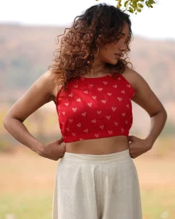 Dil Toh Baccha Handblock Printed Cotton Blouse
