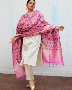 Dilkashi Handwoven Banarasi Kimkhab Brocade Dupatta