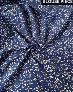 Dragonfly Flight Hand Blockprinted Cotton Saree