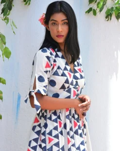 Dreamcatcher Handblockprinted Cotton Dress - Vnmn
