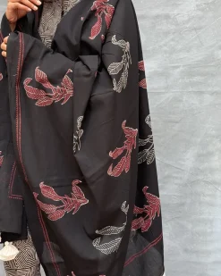 Drifting Through Dawn Blockprinted Cotton Dupatta