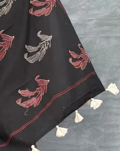 Drifting Through Dawn Blockprinted Cotton Dupatta
