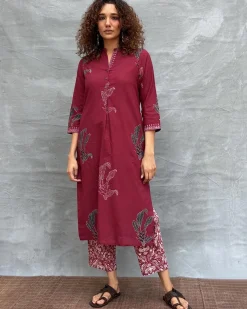 Earth’s Pulse Blockprinted Cotton Kurti