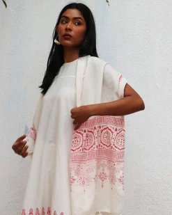 Eden Blockprinted Cotton Stole - BGVL