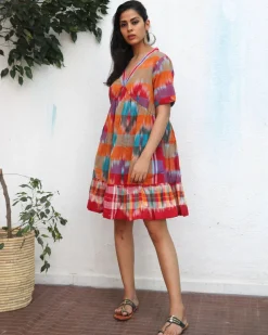 Farheen Gamcha Cotton Dress