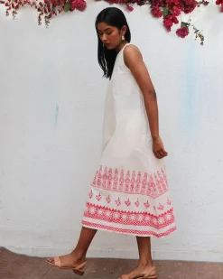 Faryat Block printed Cotton Dress - BGVL