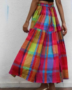 Feodora Handwoven Cotton Skirt