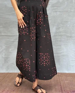 Firelight Glow Blockprinted Cotton Pant
