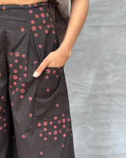 Firelight Glow Blockprinted Cotton Pant