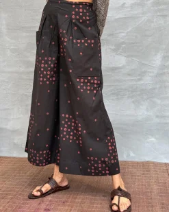 Firelight Glow Blockprinted Cotton Pant