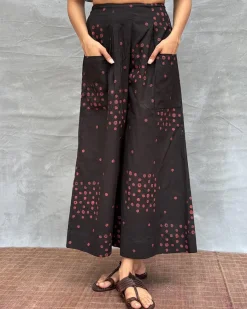Firelight Glow Blockprinted Cotton Pant