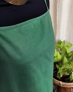 Green Handwoven Linen Dress - Love Despite