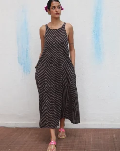 Gul-nari Blockprinted Cotton Dress - Flower Girl