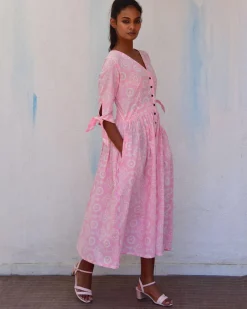 Gulpha Handblockprinted Cotton Dress-Sor