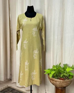 Handblock printed cotton kurta - Love Despite