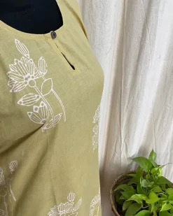 Handblock printed cotton kurta - Love Despite