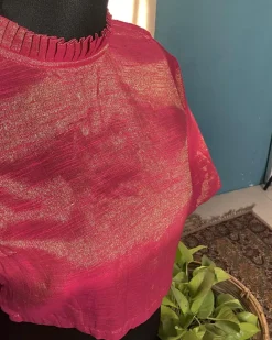 Handwoven Cotton Zari Blouse - Love Despite