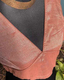 Handwoven Cotton Zari Blouse - Love Despite
