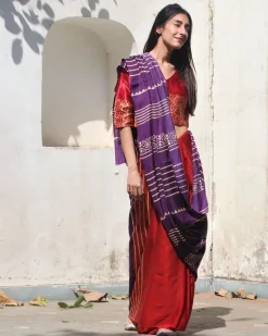 Heba Modal Silk Saree - Rang