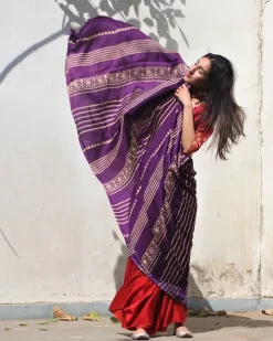 Heba Modal Silk Saree - Rang