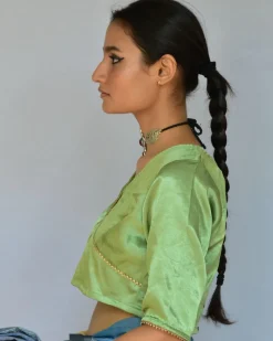 Hira Mashru Silk Blouse - Roshni