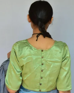 Hira Mashru Silk Blouse - Roshni