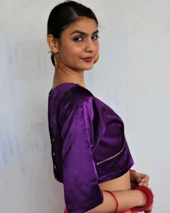 Hiraya Mashru Silk Blouse - Roshni