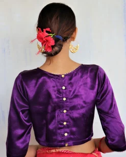 Hiraya Mashru Silk Blouse - Roshni