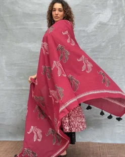 Hues of Horizon Blockprinted Cotton Dupatta