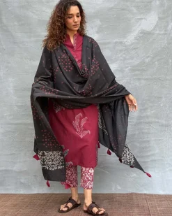 Hymn of Hills Blockprinted Cotton Dupatta