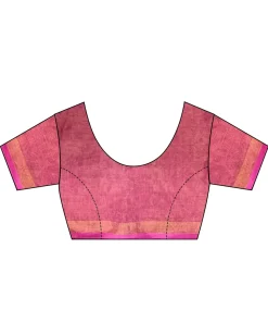 Inaayat Handwoven Linen Saree-Melting Moon