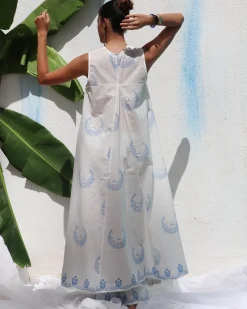 Iris Handprinted Cotton Kurta Set - WITC