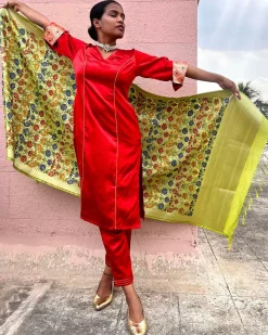 Ishq Handwoven Banarasi Kimkhab Brocade Dupatta