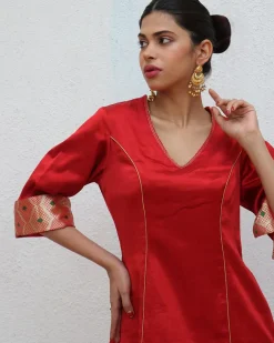 Ishq Mashru Silk Kurti & Bottom SET OF 2 - Sufiyana