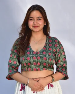Isla Mashru Silk Blouse