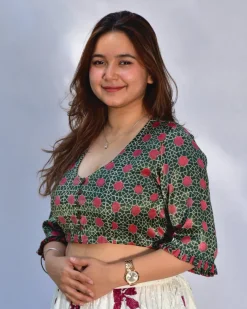 Isla Mashru Silk Blouse