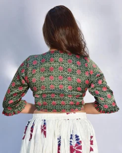 Isla Mashru Silk Blouse