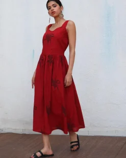 Isra Blockprinted Cotton Dress - NOMAD
