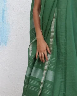 Janine Handwoven Linen Dupatta - Breathe