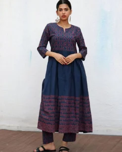 Jules Blockprinted Cotton Kurta Set - NOMAD