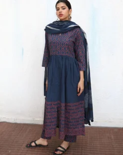 Jules Blockprinted Cotton Kurta Set - NOMAD