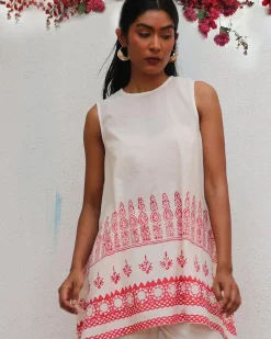 Juno Blockprinted Cotton Top - BGVL