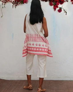 Juno Blockprinted Cotton Top - BGVL