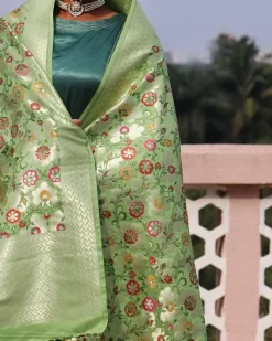 Junoon Handwoven Banarasi Kimkhab Brocade Dupatta